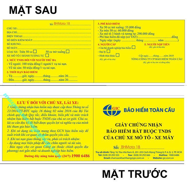 Bảo Hiểm Xe Máy 3 Năm