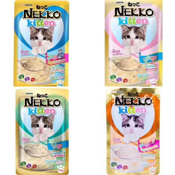 Pate cho mèo con NEKKO - loại Kitten 70g