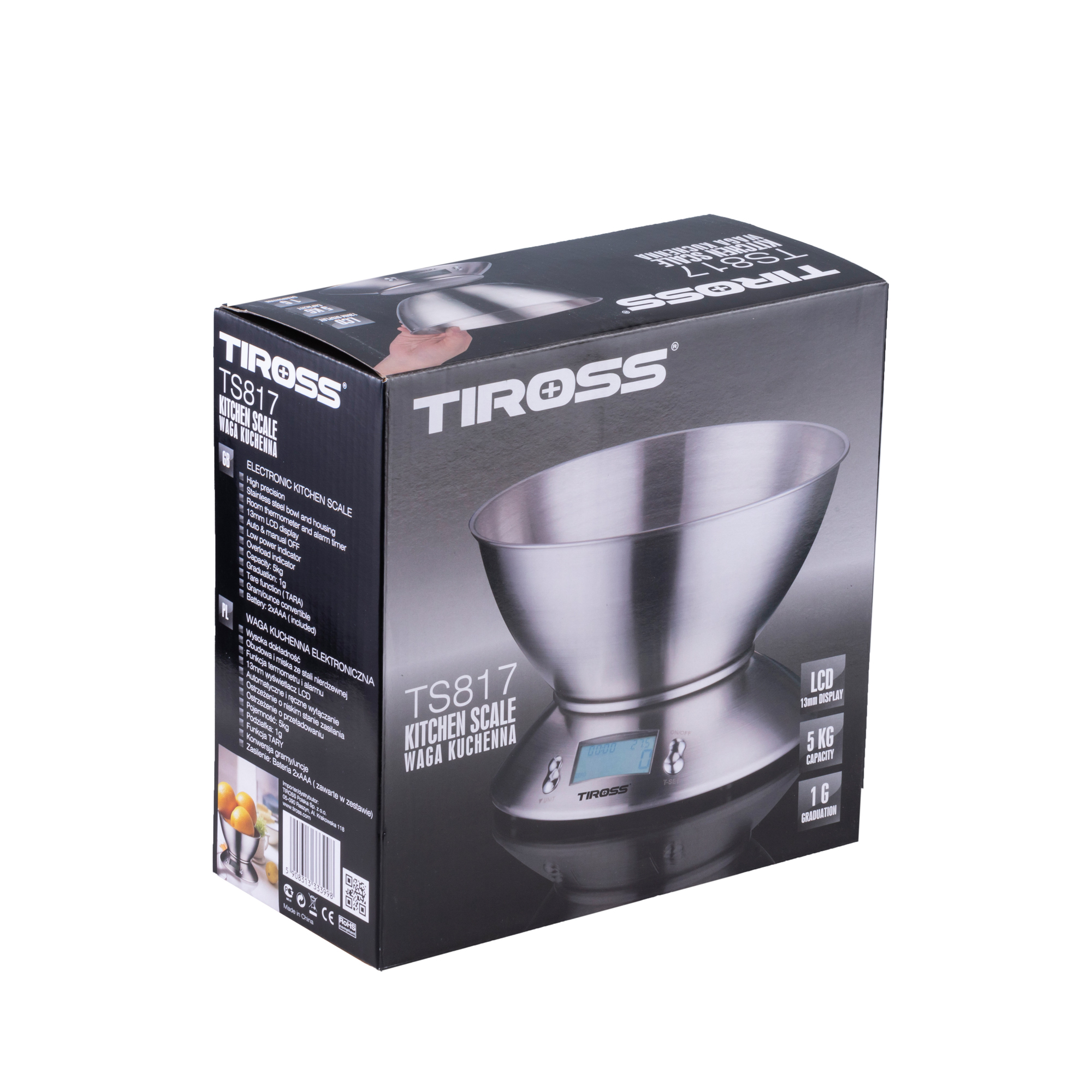 Cân Nhà Bếp Điện Tử Tiross TS817 ( 5Kg )