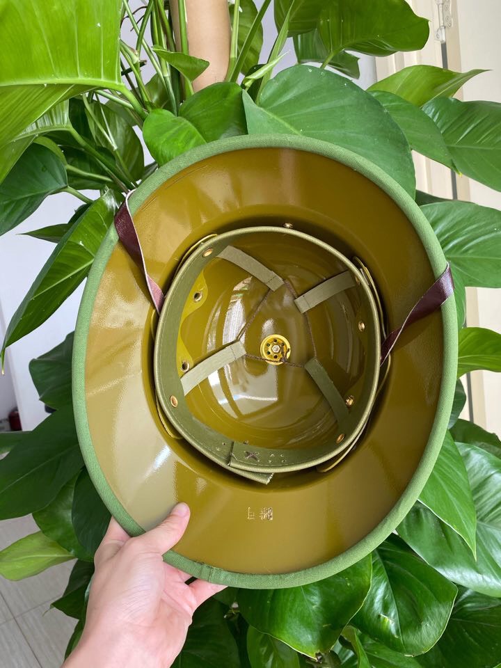 Mũ Cối Cứng Xanh Bộ đội Loại  cốt Phíp