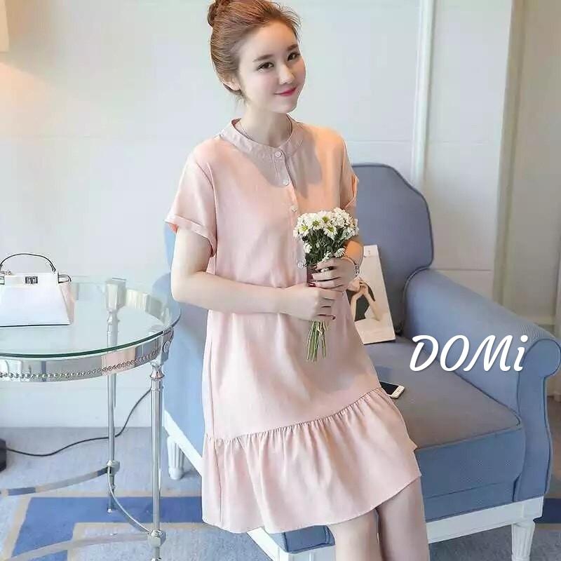 Đầm bầu công sở váy bầu suông thời trang Hàn Quốc