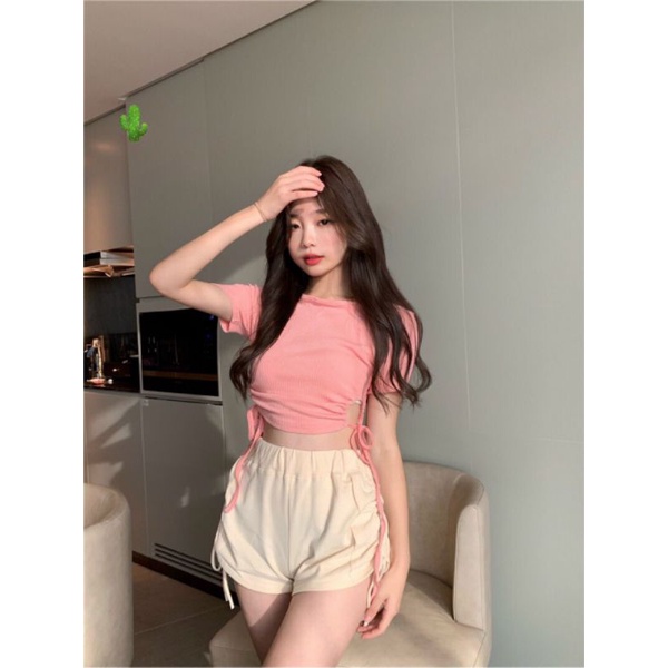 Áo Croptop Rút Dây 2 Bên Đẹp Mê Ly (B.C)