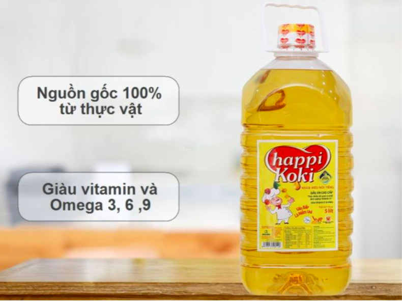 Dầu ăn Happi Koki ( can 5 lít )