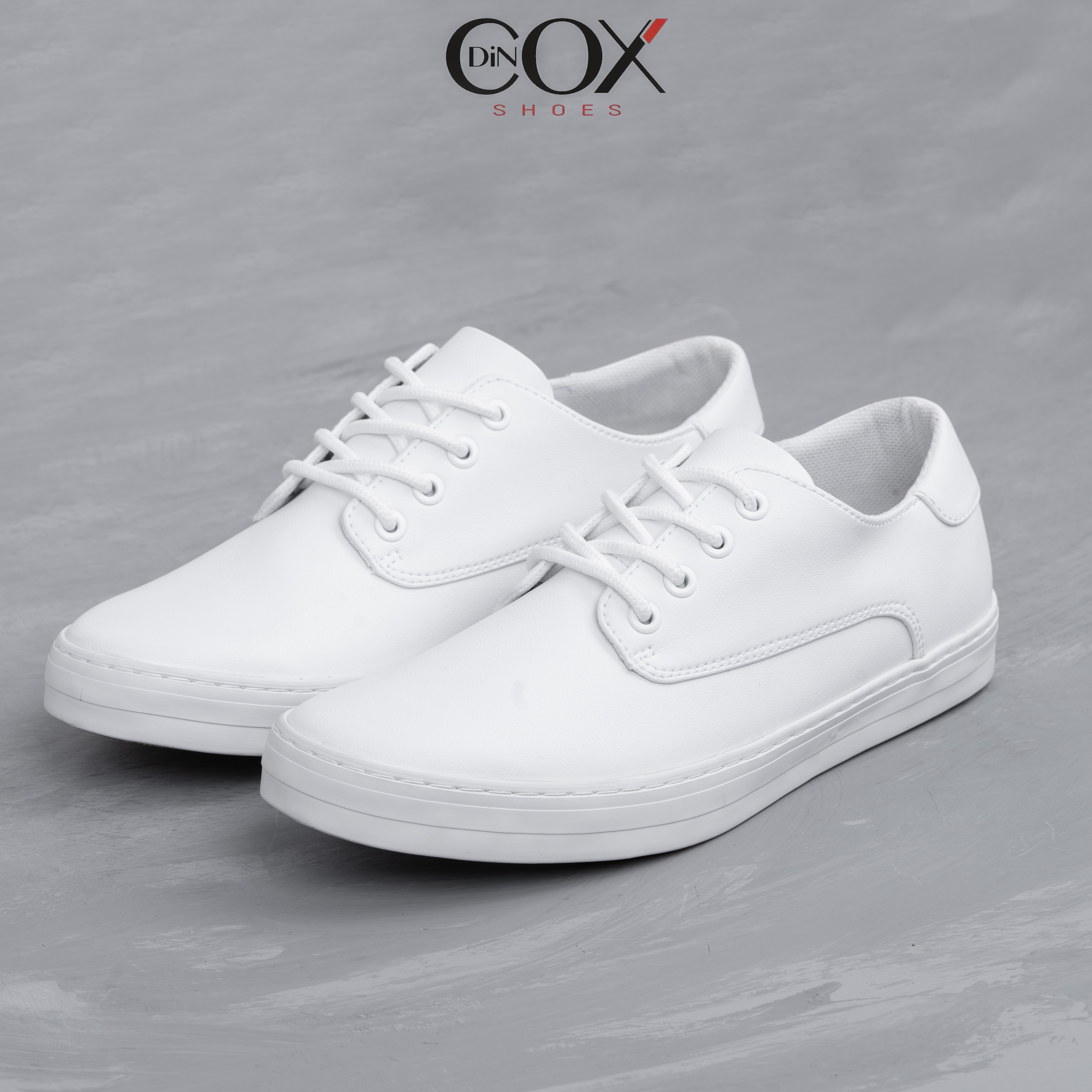 Giày Sneaker Da Nam DINCOX E11 White Sang Trọng Lịch Thiệp