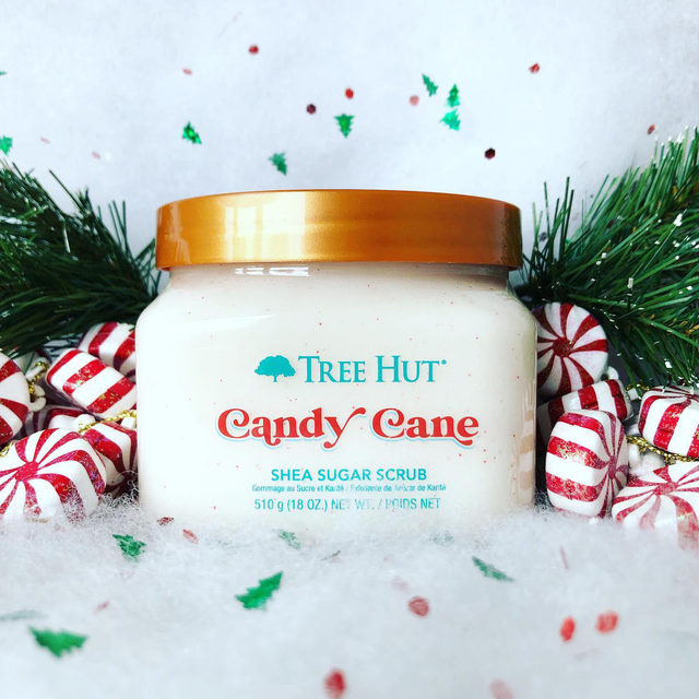 Tẩy tế bào chết Tree Hut shea sugar scrub candy candy cane 510g