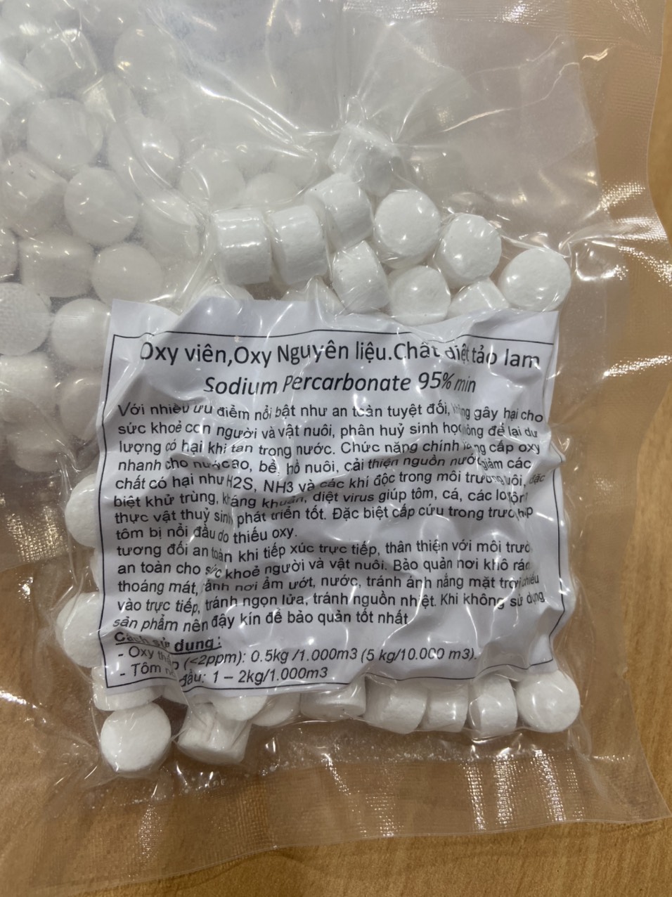 Oxy Viên Nén cho tôm cá(500gram)