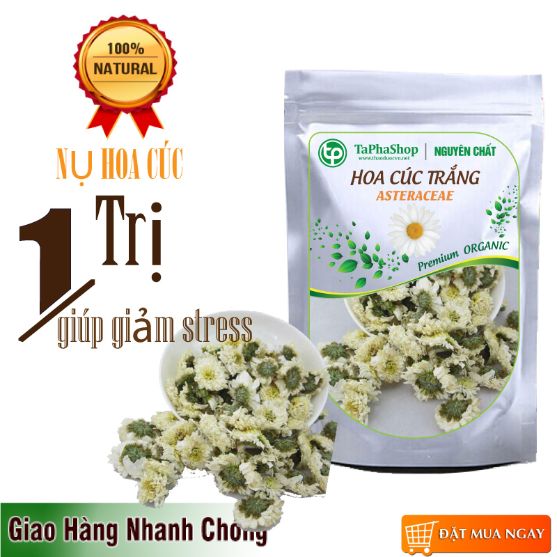 Hoa cúc trắng khô 200g - tấn phát