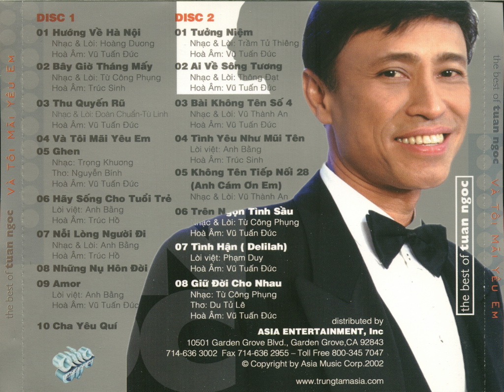 Bộ 7 đĩa CD nhạc Tuấn Ngọc 3