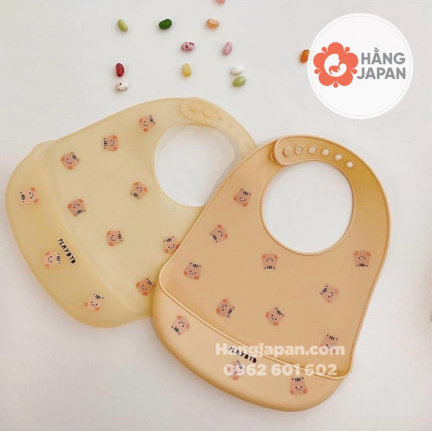 Yếm máng silicon Dottodot cho bé ăn dặm