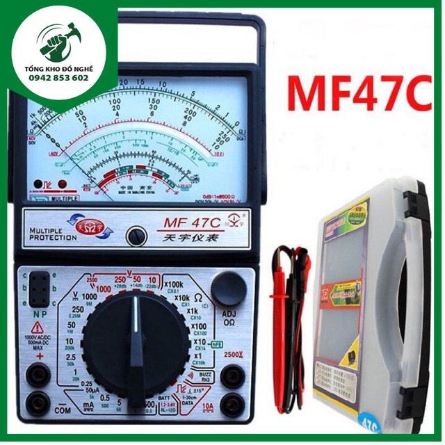 Đồng hồ kim vạn năng mf47c _tkdn