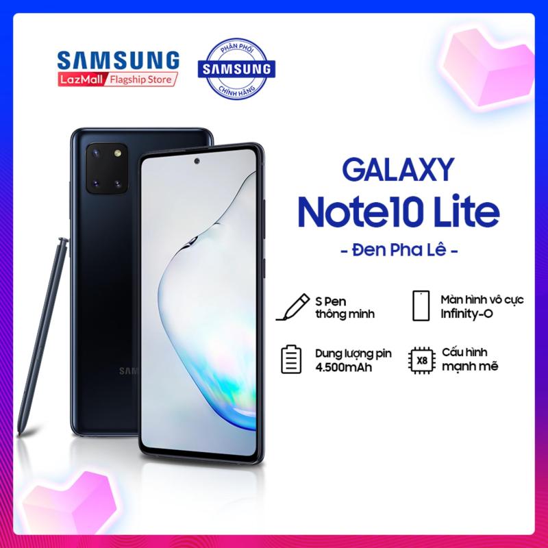 Điện thoại Samsung Galaxy Note10 Lite 128GB (8GB RAM) - Màn hình 6.7 inch Infinity-O Full HD+ Super AMOLED + S Pen cải tiến với 4096 cấp độ tương tác lực khác nhau + Sạc nhanh siêu tốc trong 1h + Pin 4,500mAH - Hàng phân phối chính hãng