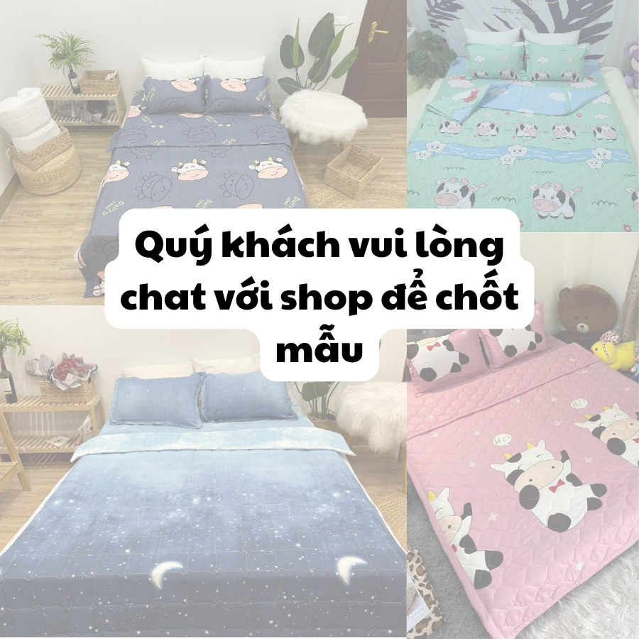 (Giá hủy diệt) Chăn hè siêu nhẹ, mền trần bông 3 lớp poly cotton thoáng khí mẫu Cung Hoàng Đạo - Loại bông sạch, đẹp