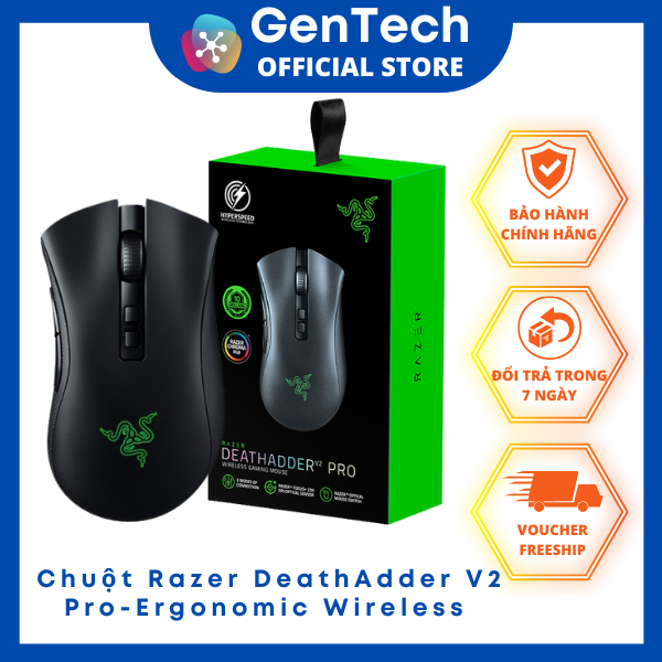 Chuột Razer DeathAdder V2 Pro-Ergonomic Wireless RZ01-03350100-R3A1 - Đen