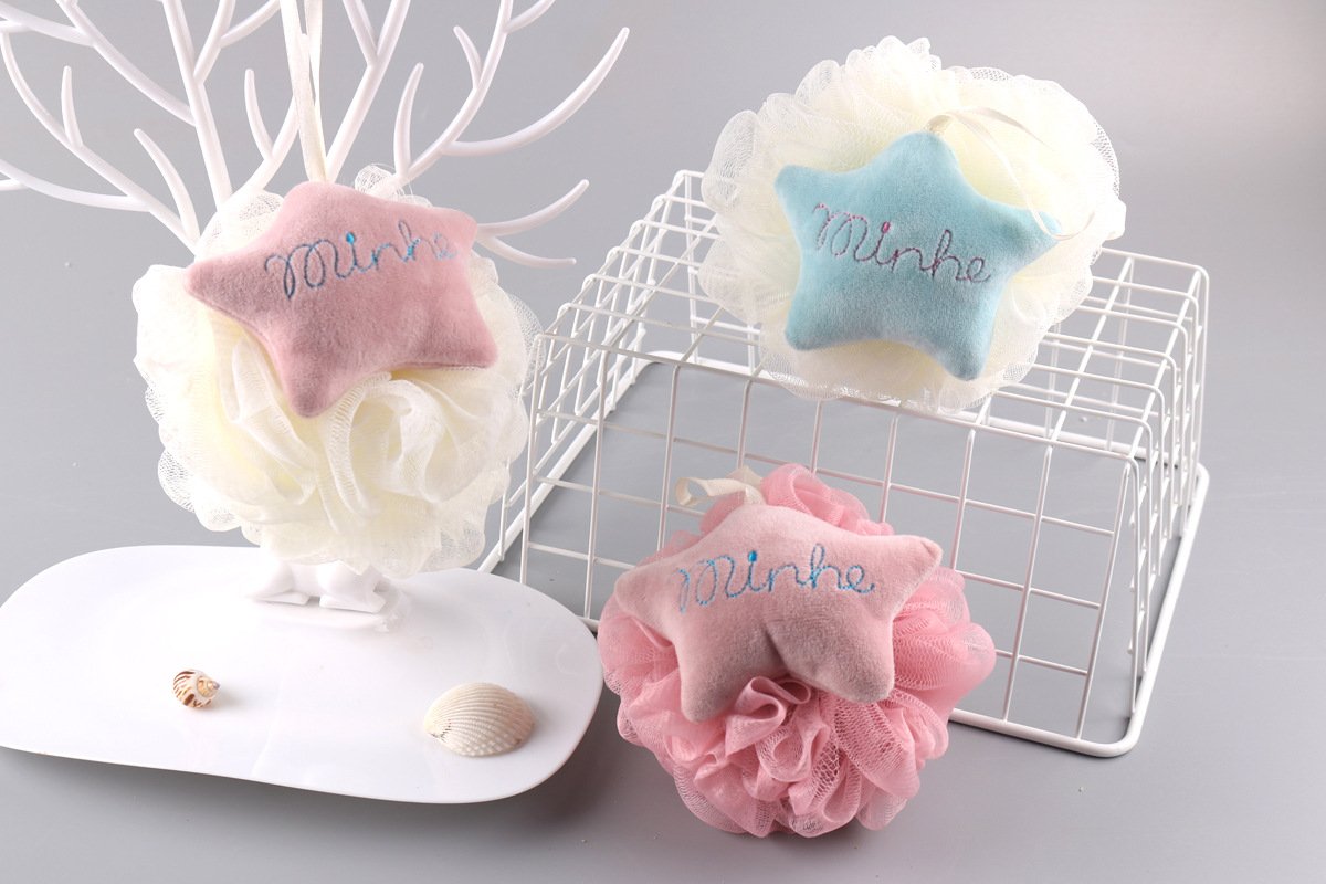 Bông tắm lưới tròn hàn quốc sợi minhe cao cấp