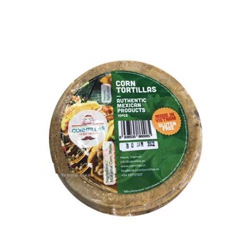 Vỏ bánh Tortilla ngô Corn Tortilla khoảng 10 chiếc