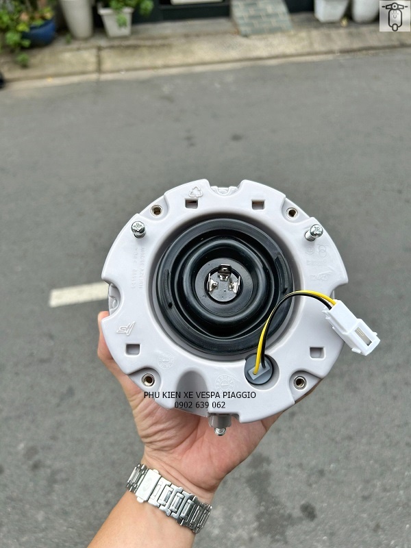 Đèn Pha Tròn Cho Vespa LX Kèm Bóng