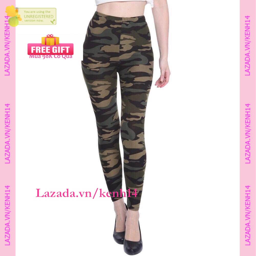 Quần Legging Thun Ôm Sát Mẫu Lính Mt592 kenh14