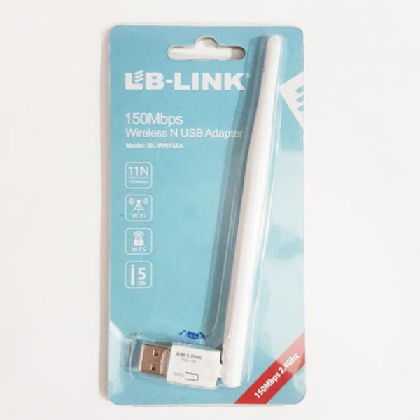 USB wifi LB link thu sóng wifi vào internet không cần dây dành cho máy tính để bàn, xách tay, laptop siêu gọn