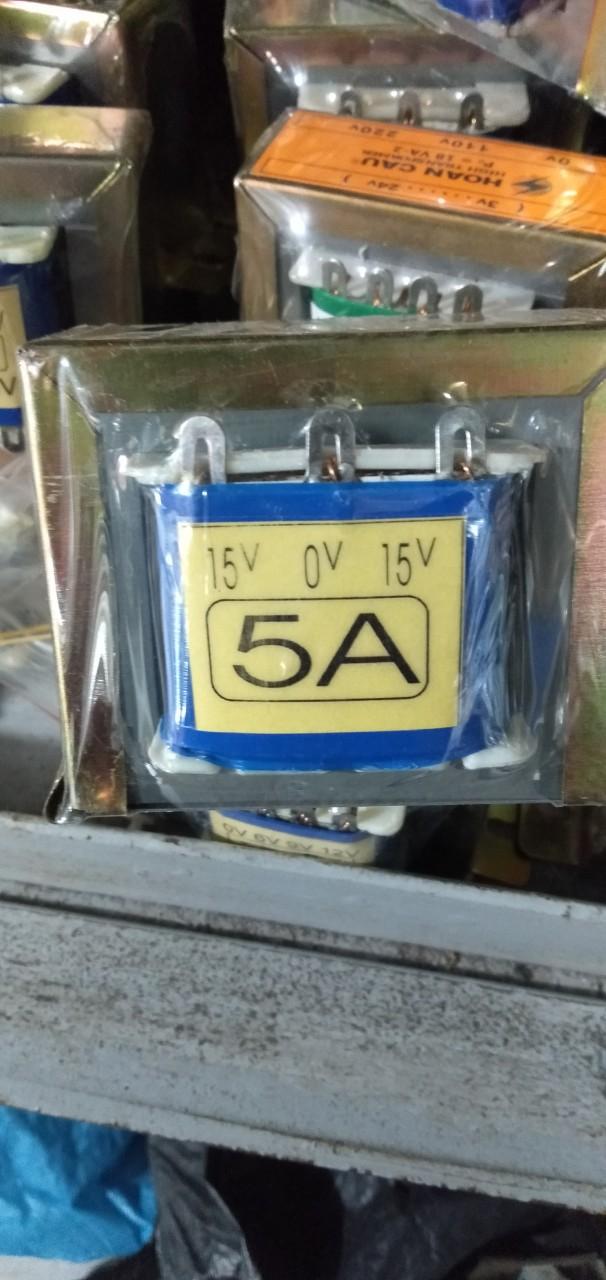 Biến áp 5A đối xứng 15V