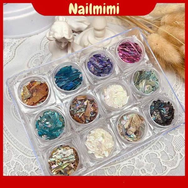 Xà Cừ Vân Đá Trang Trí Móng Siêu Đẹp Set 12 Màu