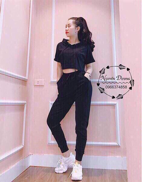 [HCM]SÉT BỘ ÁO CROPTOP QUẦN ỐNG ÔM