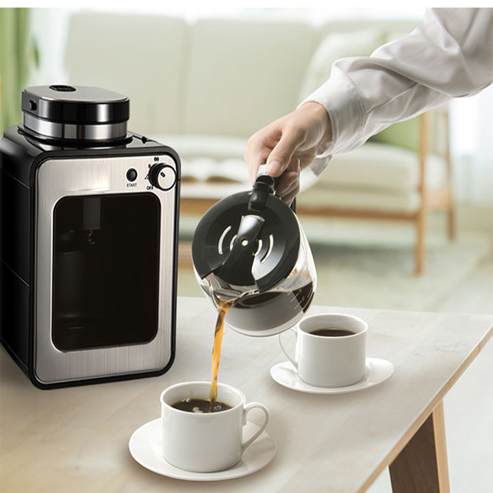 Máy Pha Cà Phê Tự Động Gotech- Máy Xay Hạt Và Pha Cà Phê Espresso