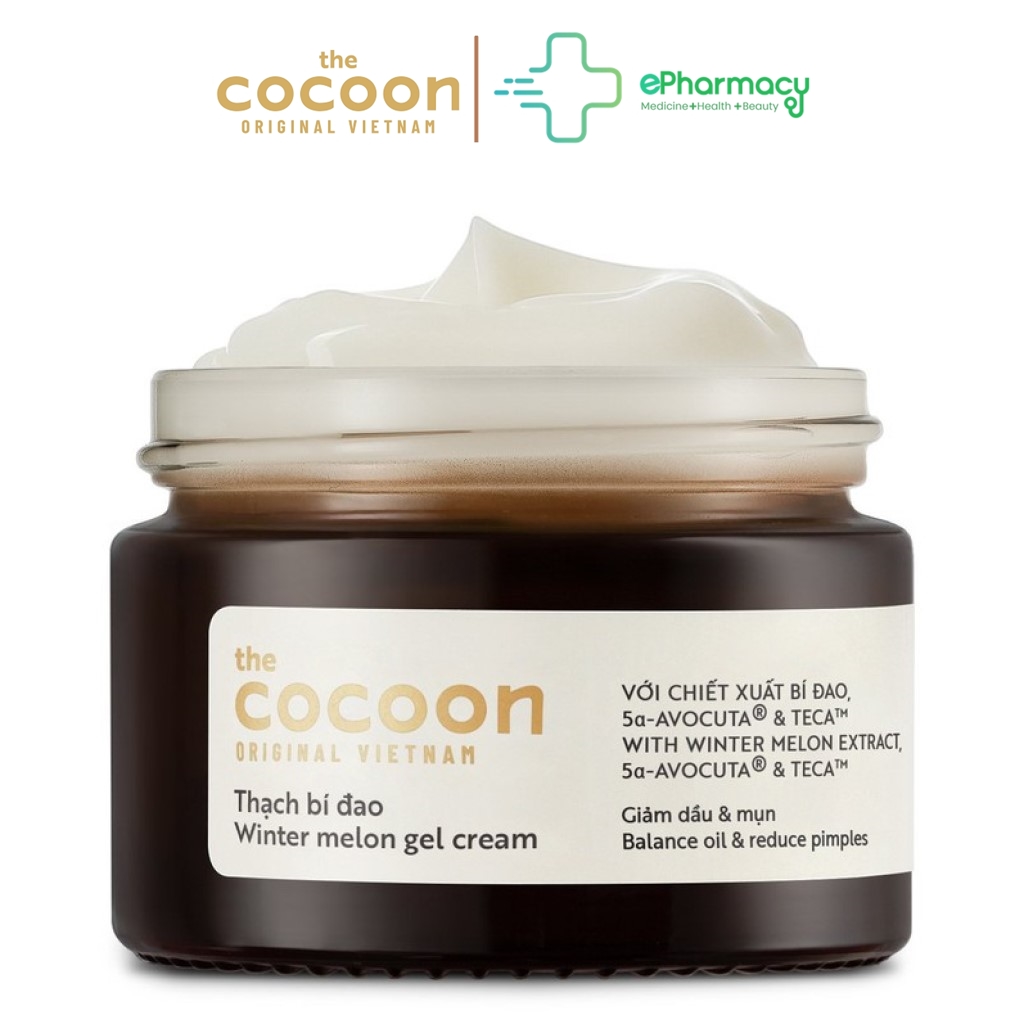 Kem Dưỡng Ẩm Cocoon Winter Melon Gel Cream thạch bí đao cấp ẩm và ngừa mụn 30ml
