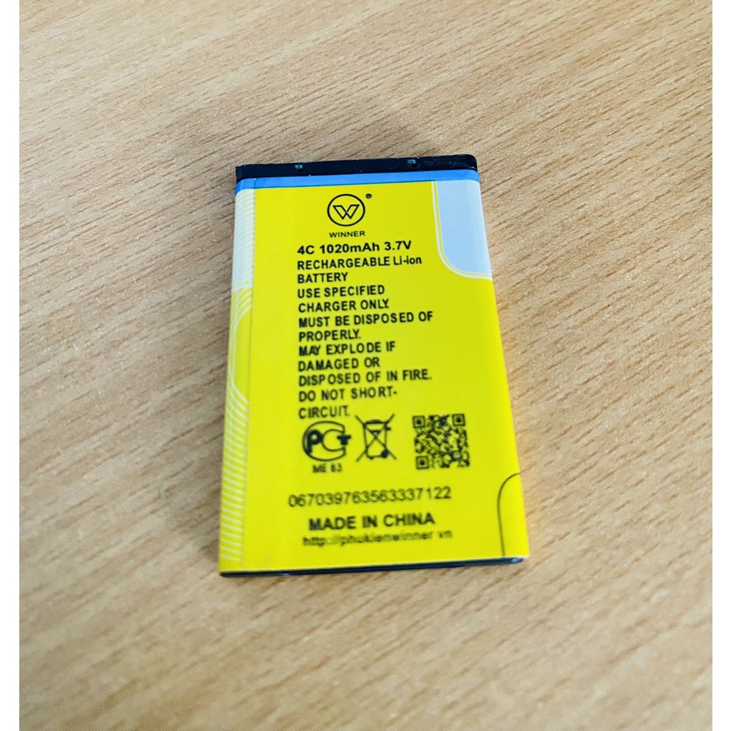 Pin điện thoại 4C ( hàng tốt 1020 mah)