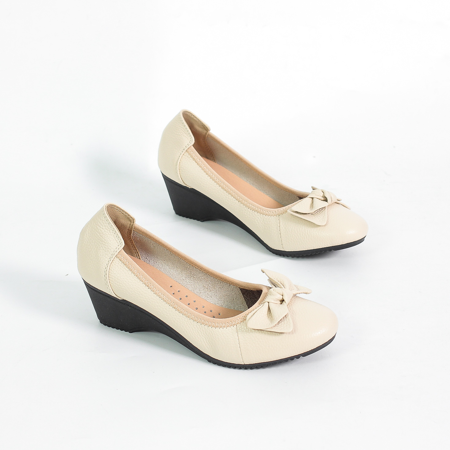 Giày Búp Bê Đế Xuồng 3cm Da Thật Êm Chân Pixie X461