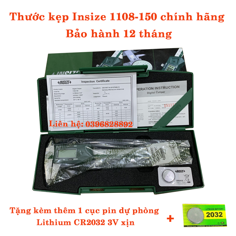 Pair size electronic 150mm insize 1108-150-genuine-warranty 1 Đổi 1