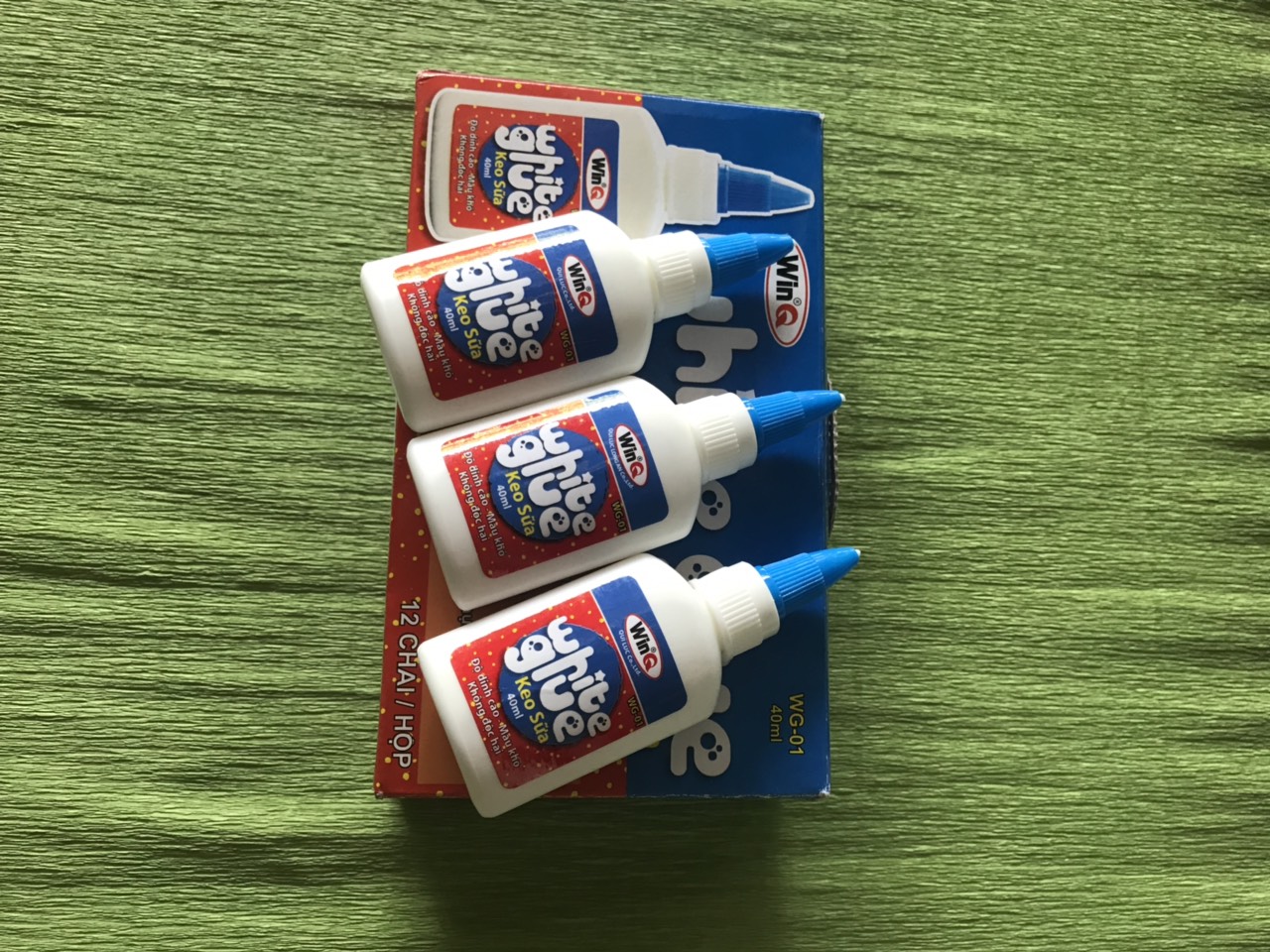 Bộ 5 chai keo  sữa Keo sữa loại 40 ml keo làm handmade