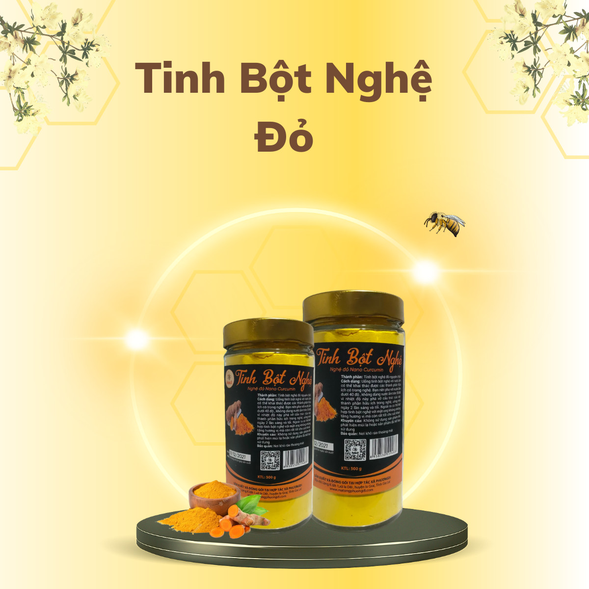 Tinh bột nghệ đỏ Phương Di