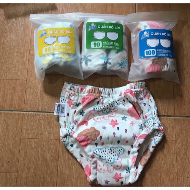 Bộ 5 Quần Tập Bỏ Bỉm Goodmama