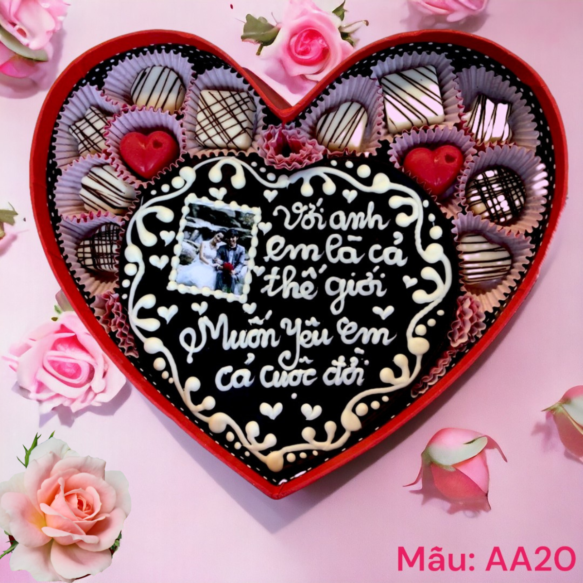 (TẶNG TÚI XÁCH SANG TRỌNG) Socola valentine cao cấp