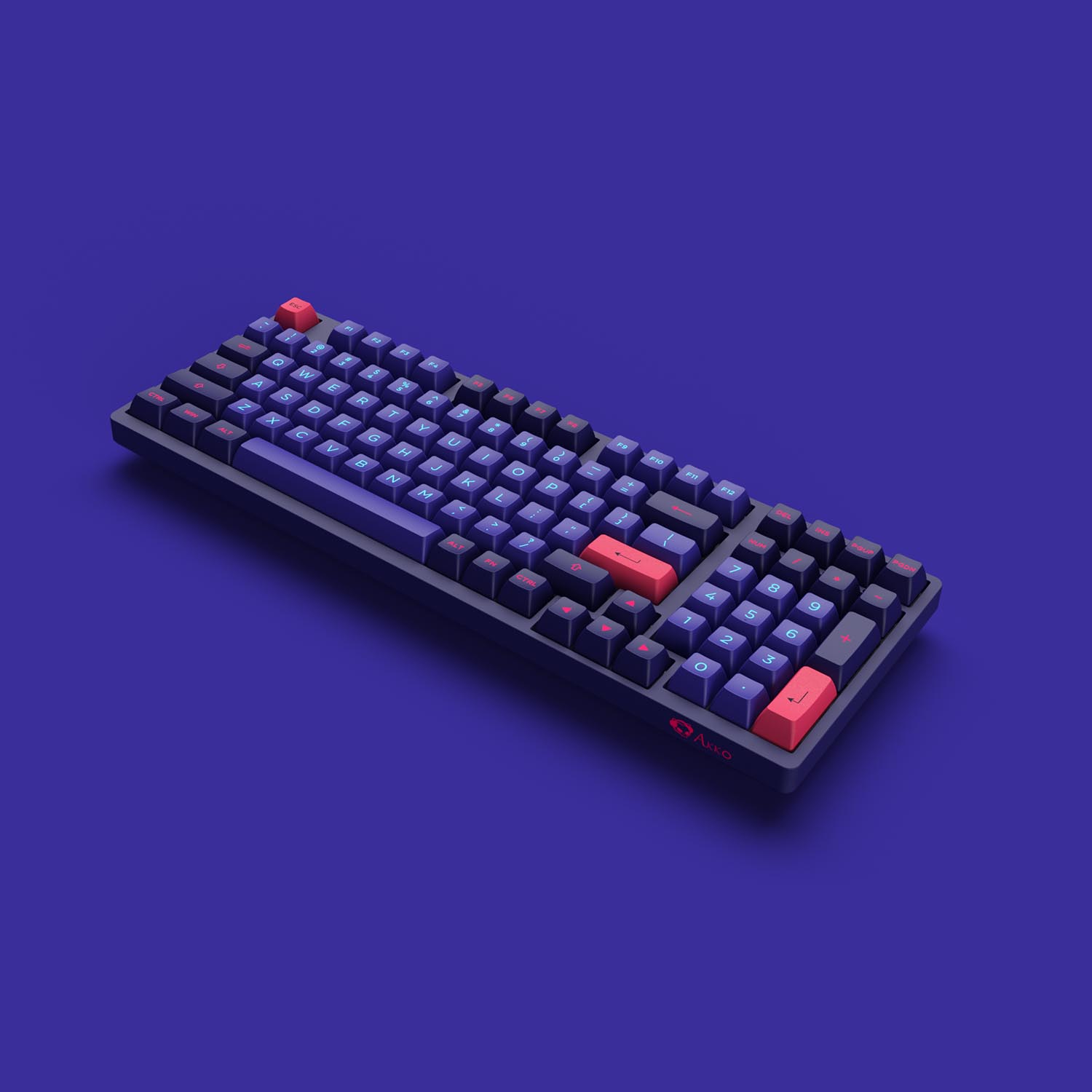 Bàn phím cơ AKKO 3098B Multi-modes NEON (Bluetooth 5.0 / Wireless 2.4Ghz / Hotswap / Foam tiêu âm / Foam đáy / AKKO CS Jelly sw)