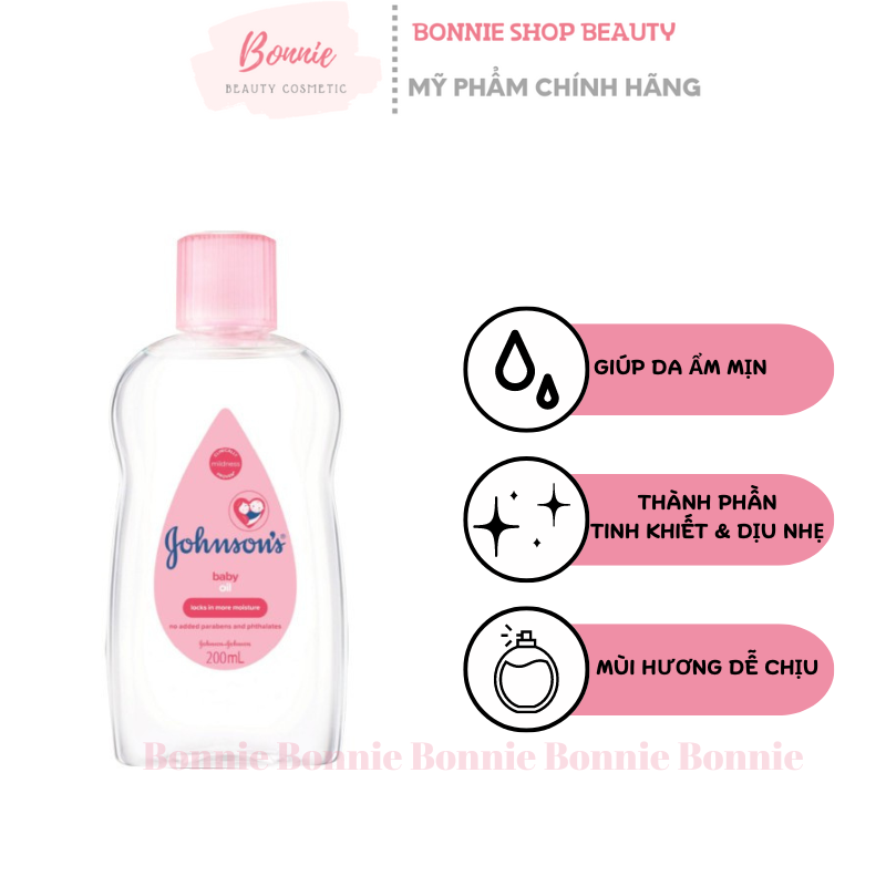 Dầu Massage Dưỡng Ẩm Johnson’s Baby Oil Cho Bé