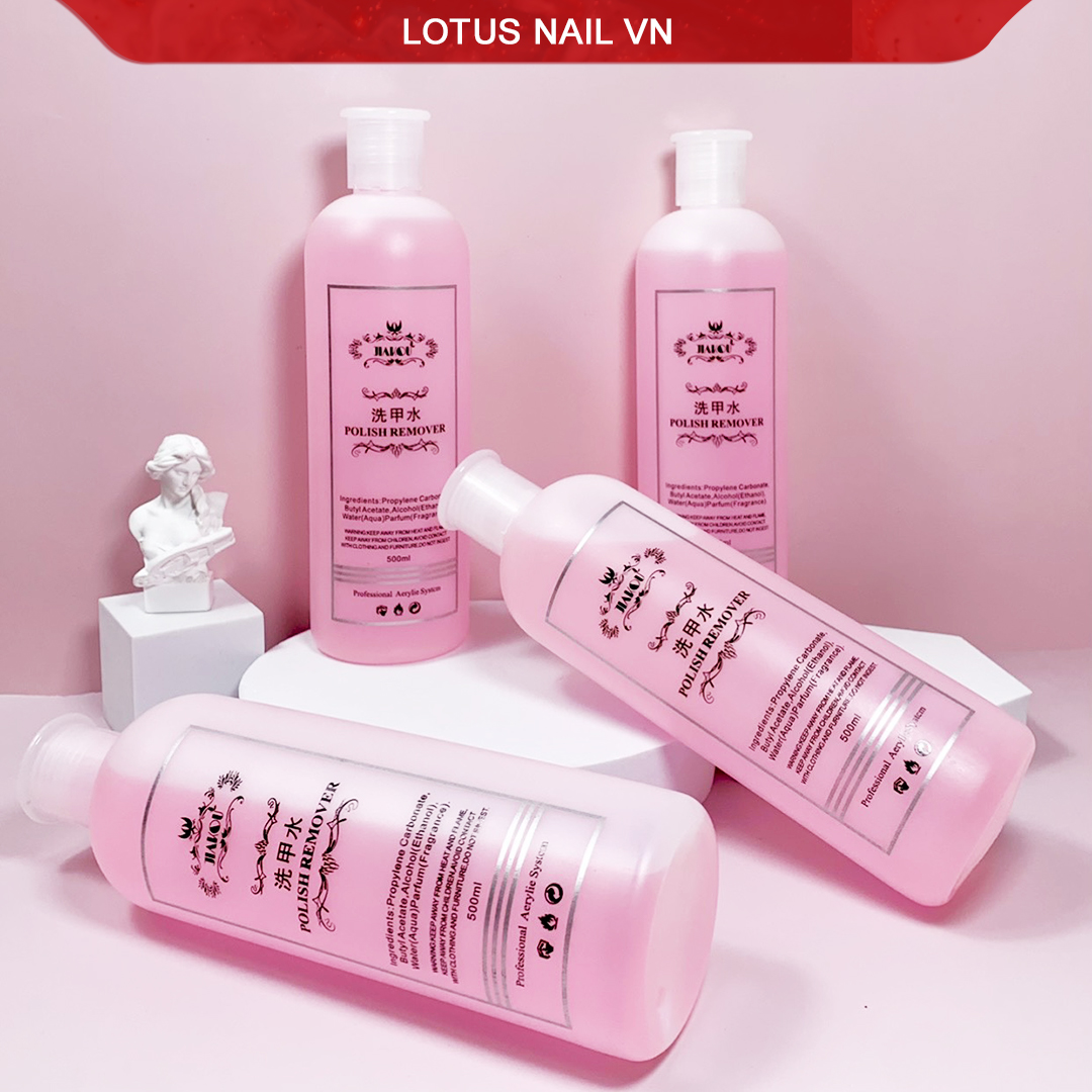 Nước phá sơn gel Jiakou ủ móng chai 500ml siêu tiết kiệm