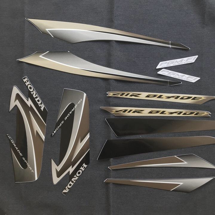 Bộ Tem 3 Lớp Dành Cho Air Blade Thái Đời 2009(Màu Xám)