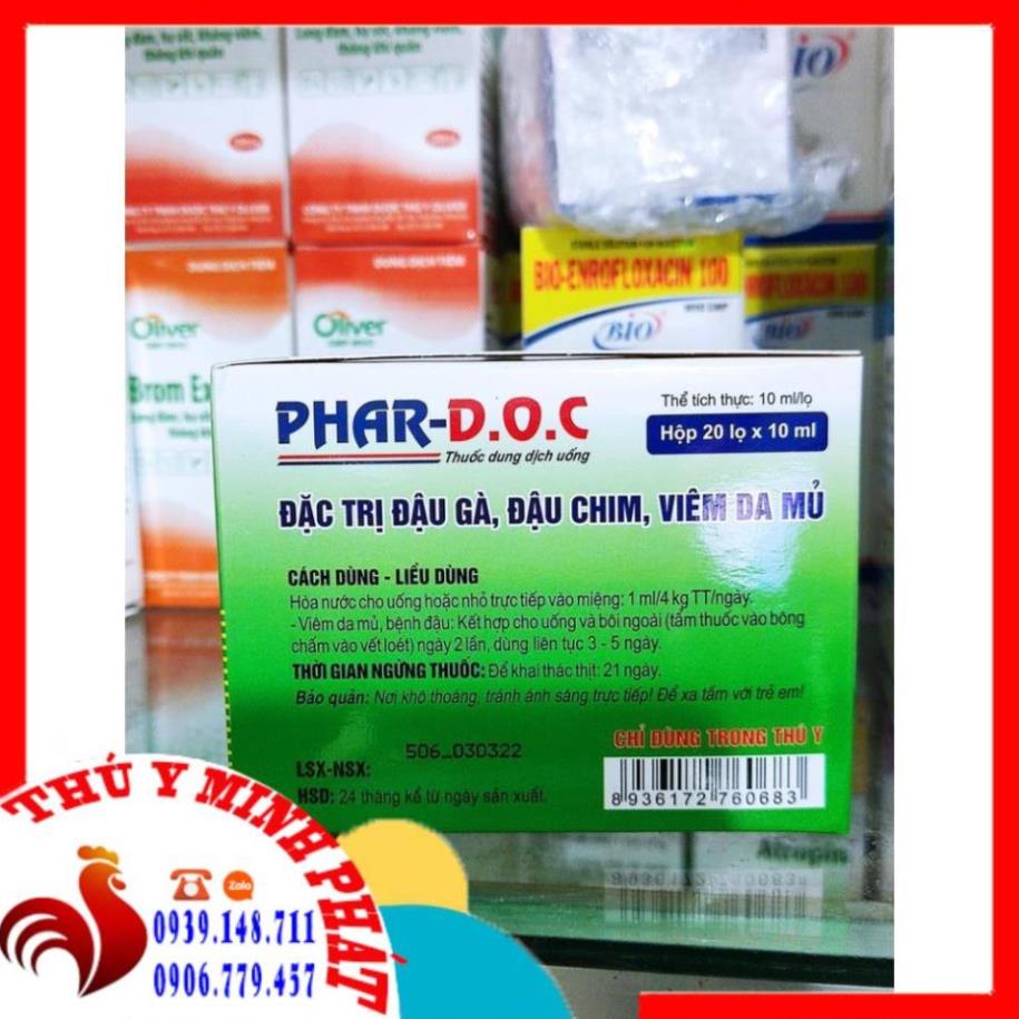 Đậu gà DOC lọ 10ml Phar D.O.C . 1 chai phar DOC 10ml đậu gà