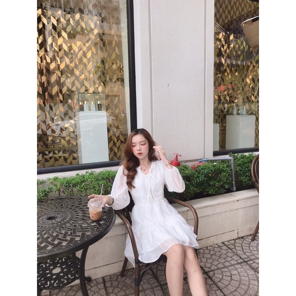 Đầm bèo 3 tầng xinh