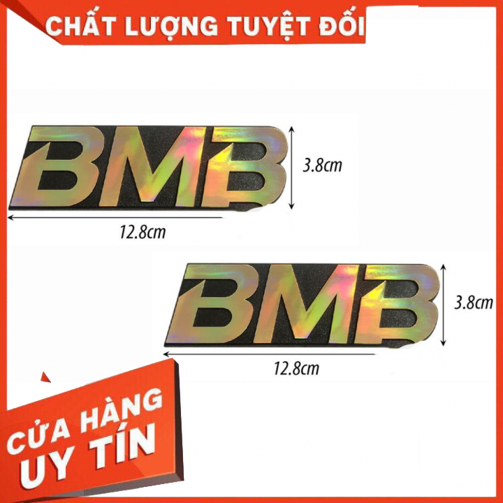 Tem dán thùng loa BMB 1000 2000 vàng 7 màu : 2 cái