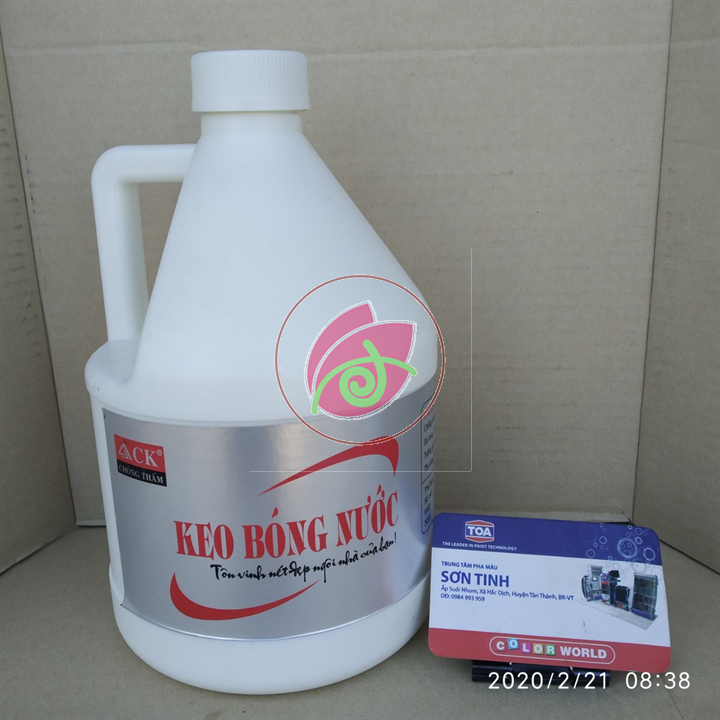 Keo bóng nước tạo bóng cho gỗ, đá , tường