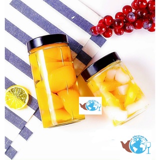 Hũ thủy tinh 1 lít nắp cao , hũ tròn 1L cao 20cm dạng cao cấp