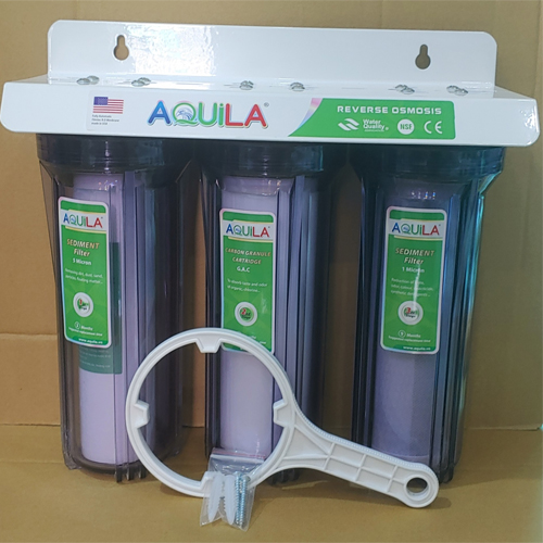 [HCM]Bộ lọc nước sinh hoạt 3 cấp 10inch đã gồm lõi và phụ kiện