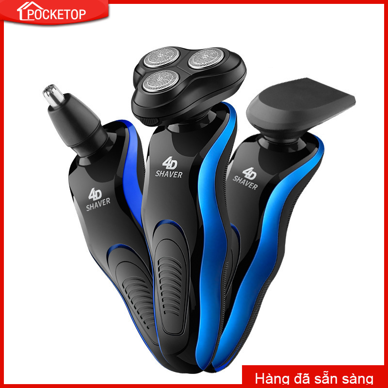 POCKETOP Máy cạo râu lưỡi 4D sạc thông minh