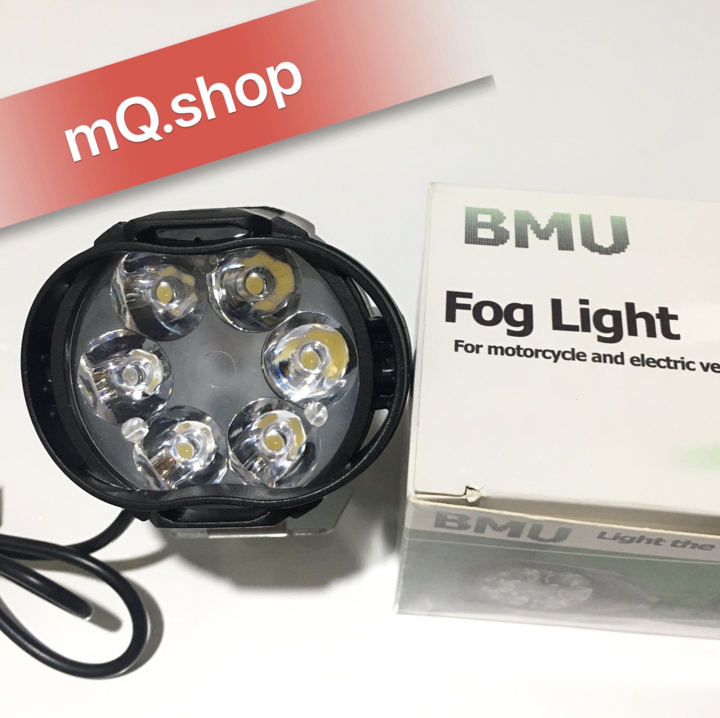 ĐÈN TRỢ SÁNG XE MÁY - XE ĐẠP ĐIỆN  L5 6 LED SIÊU SÁNG mQ.shop