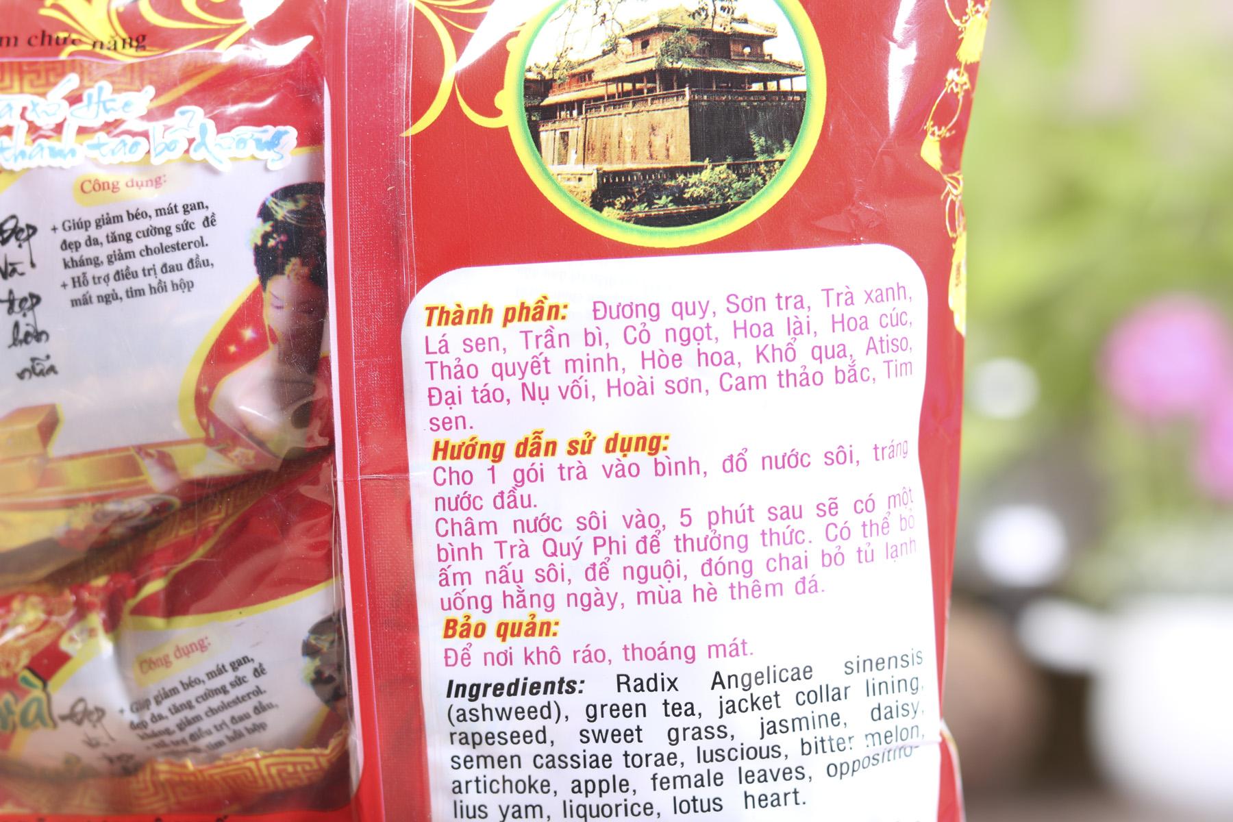 Trà Quý Phi cung đình Huế Đức Phượng