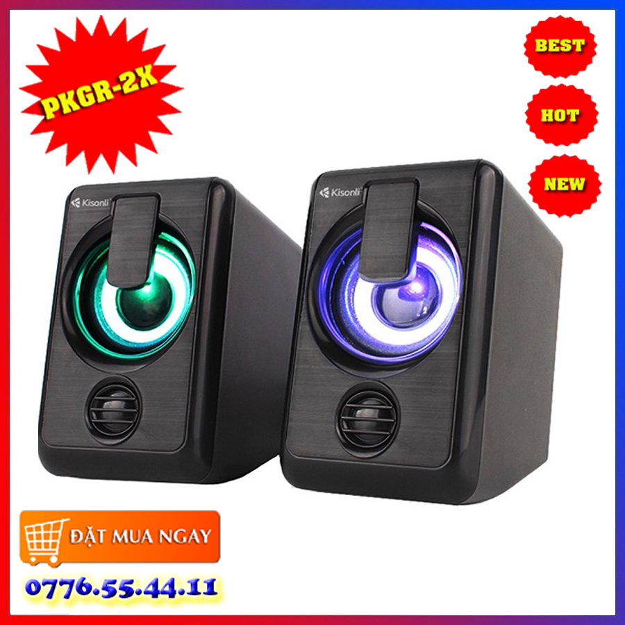 [HCM][Bảo Hành 12 Tháng] Loa vi tính Gaming Thiết kế cho game thủ hiệu ứng đèn LED RGB chất âm HD chất lượng cao - Hàng Chính Hãng