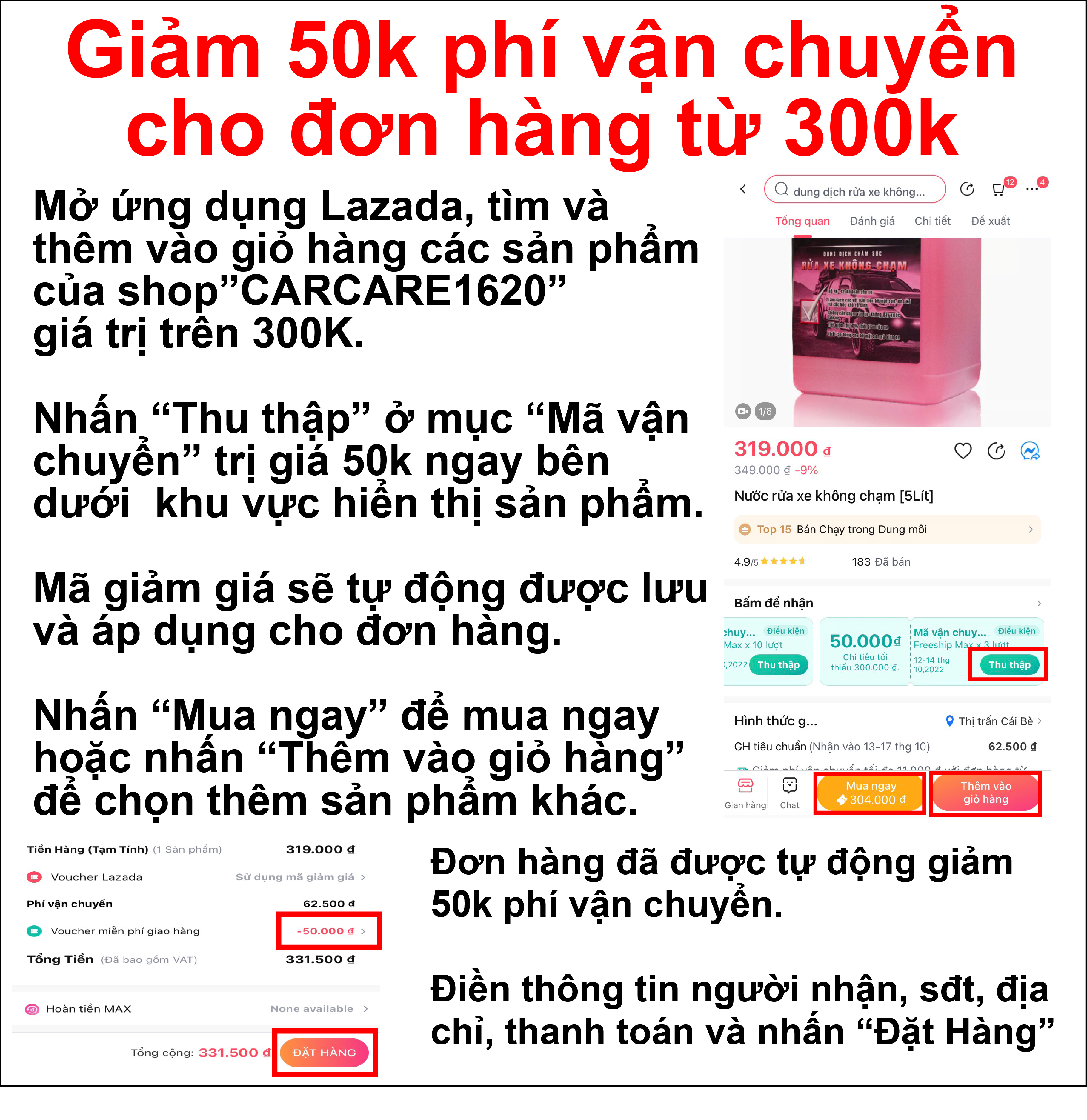 Nước rửa xe không chạm (5Lít)