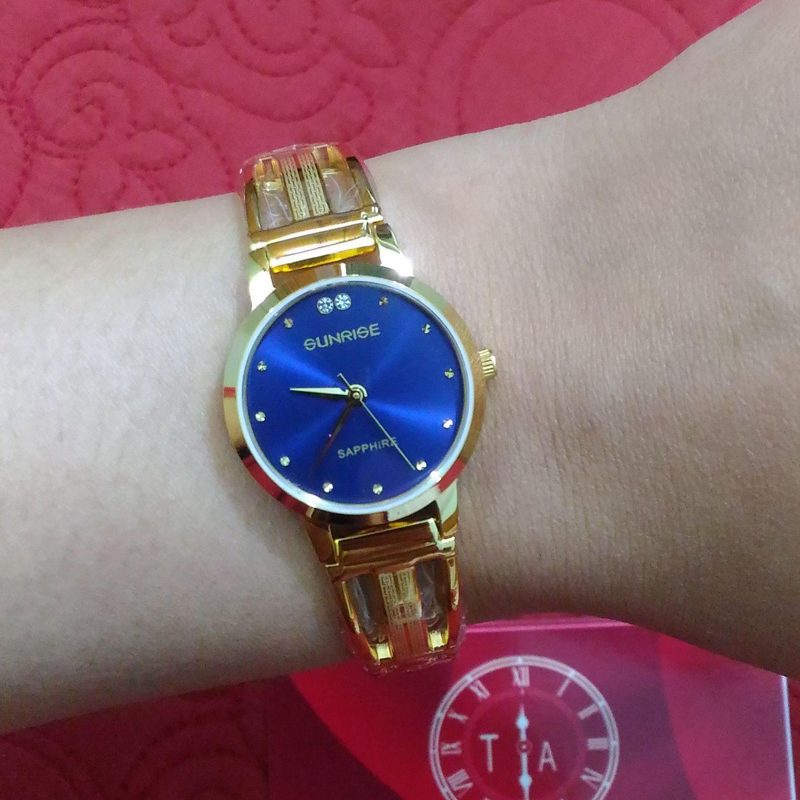 Đồng Hồ Nữ Sunrise 9924SA,kính Sapphire chống xước , chống nước tốt